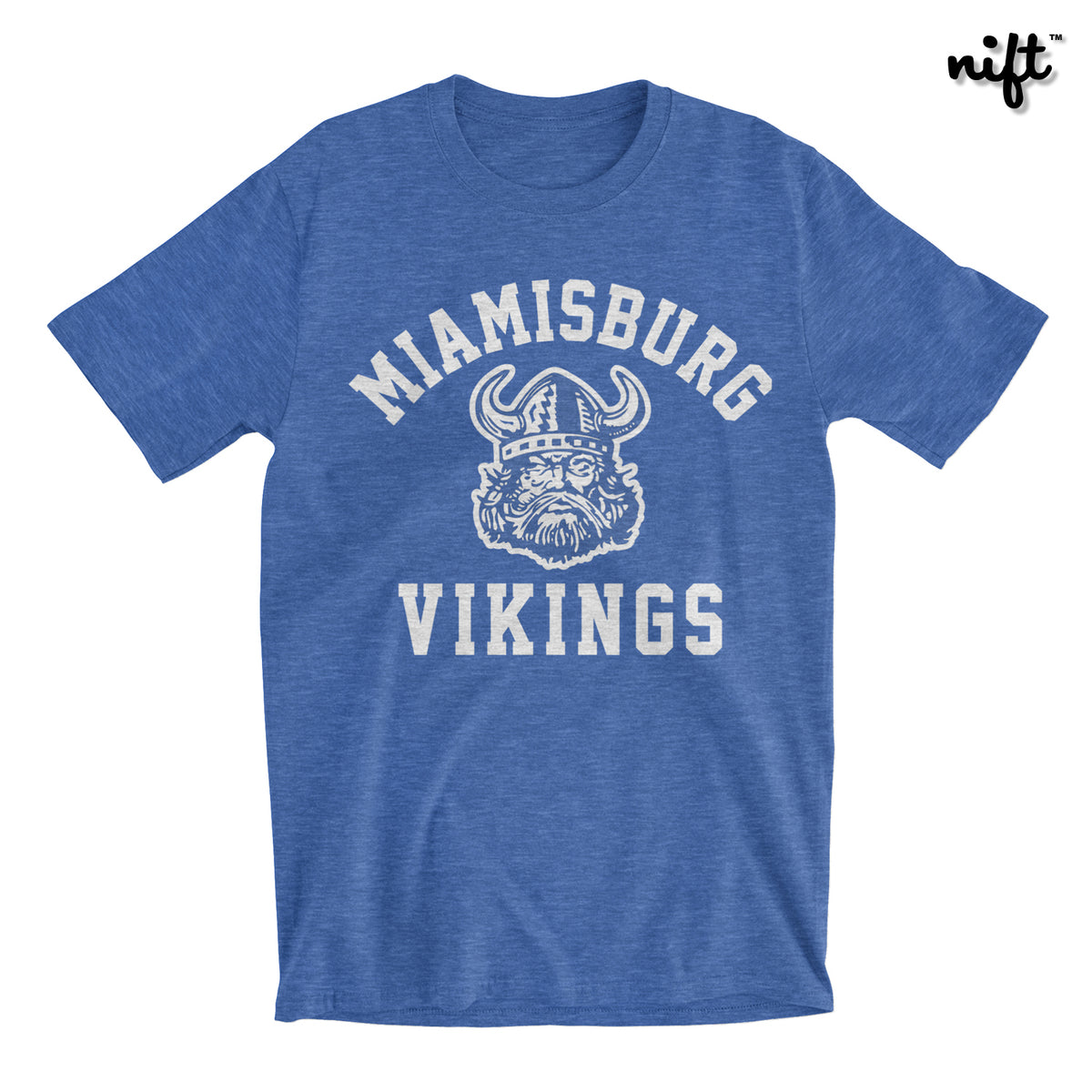 NIFTshirts Miamisburg Vikings T-Shirt Small / Heather Grey