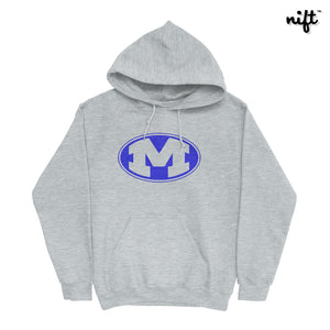 Miamisburg Classic "M" Logo Hoodie | Heather Grey