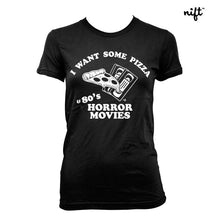 Horror Movies and Pizza Women's T-shirt