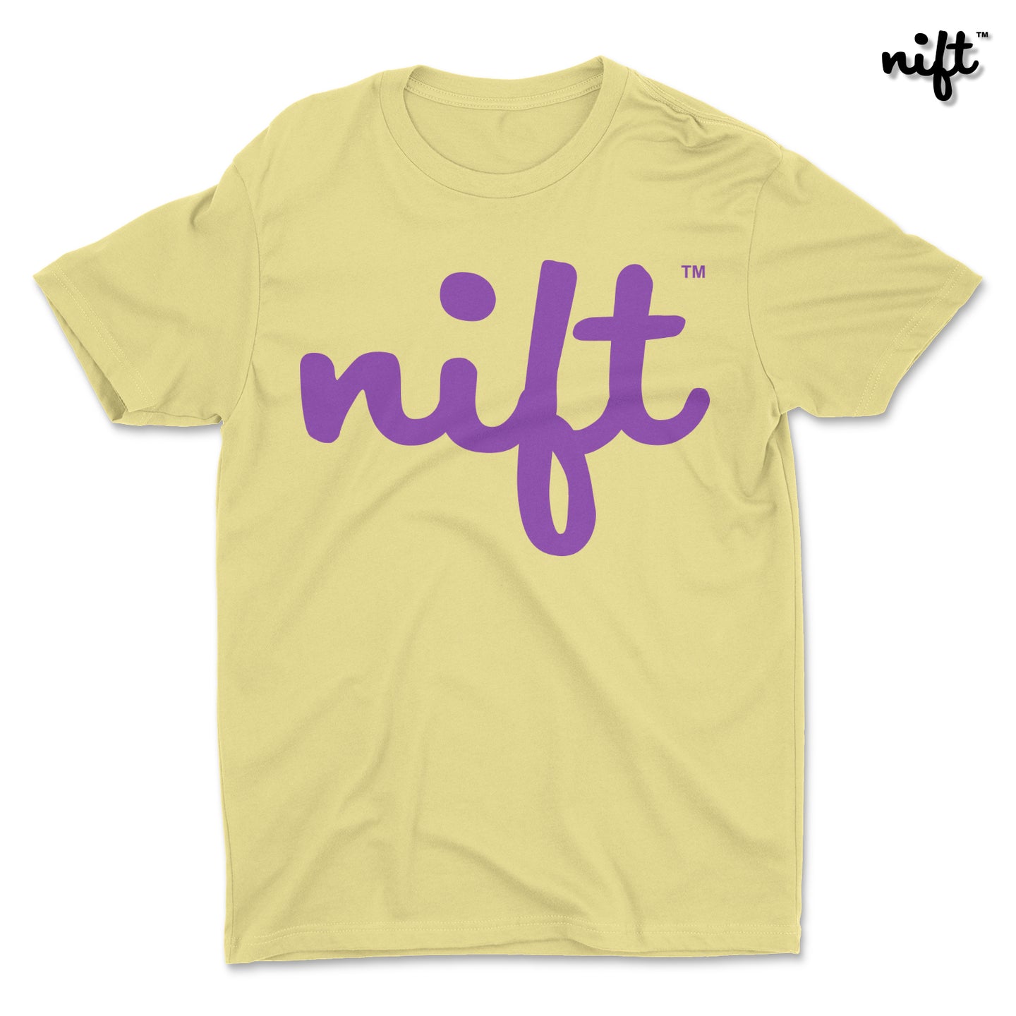 Classic NIFTshirts Script Logo Purple Banana Unisex T-shirt