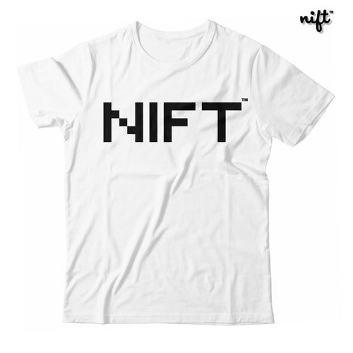 8-Bit NIFT Logo White Unisex T-shirt
