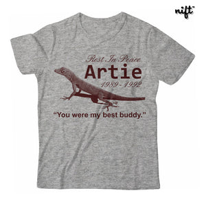 Artie the Lizard from SBTB R.I.P. Unisex T-shirt