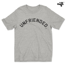 Unfriended • Heather Grey • White T-shirt